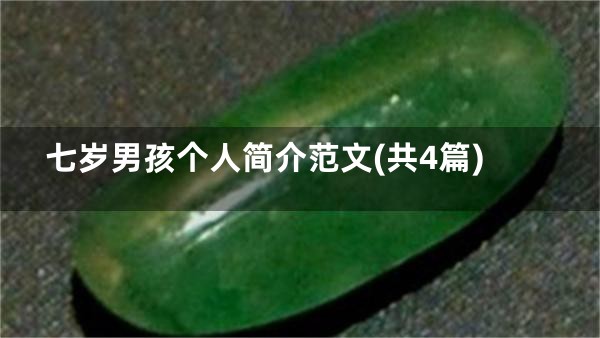 七岁男孩个人简介范文(共4篇)